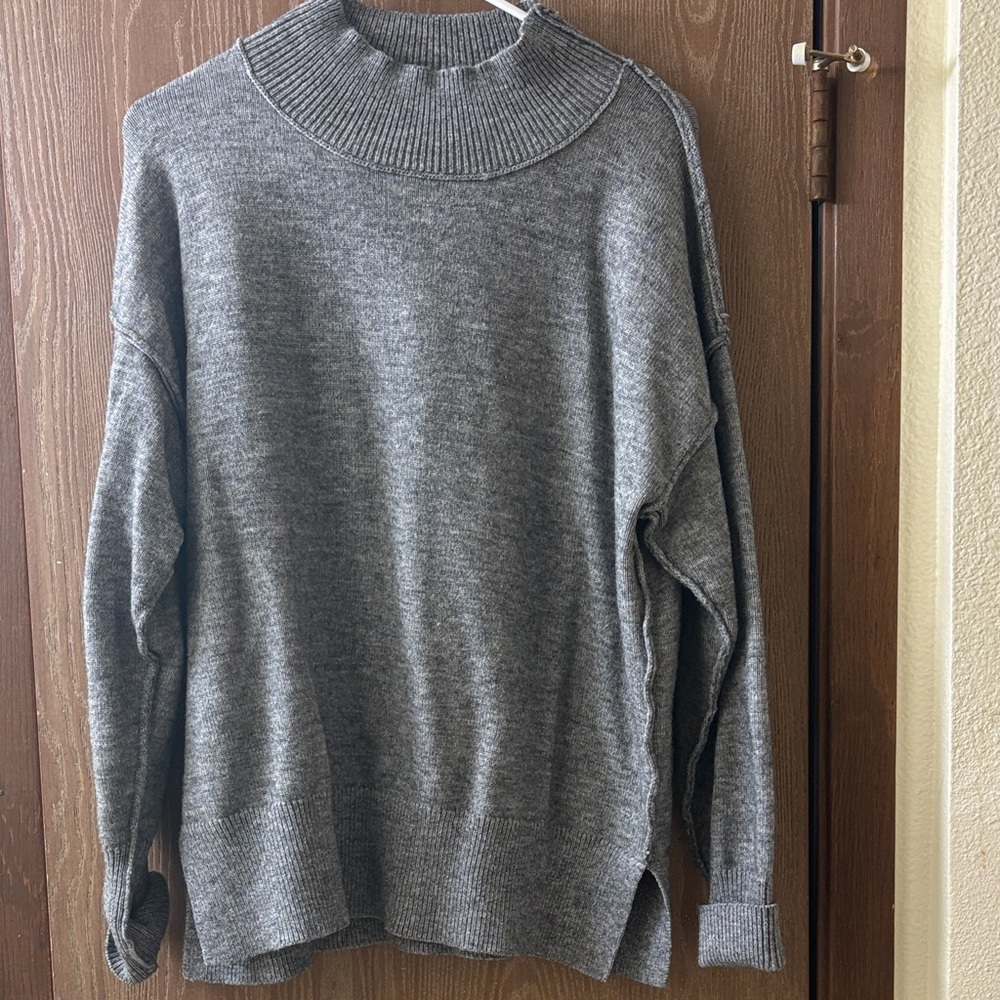 Cozy Gray Knit Sweater